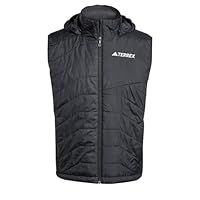 adidas Men/'s Terrex Multi CLIMAWARM Insulated Hooded Vest, Black, M
