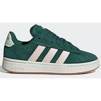 adidas Womens Grand Court Alpha 00s Low Top Trainers Green/Pink/Gum 4