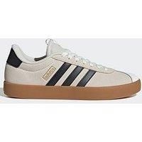 adidas Women/'s VL Court 3.0 Shoes, White/Grey Six/Gold Metallic, 6 UK