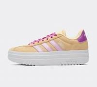 adidas VL Court Bold Shoes Junior, Orange Tint/Bliss Lilac/Flash Pink, 4.5 UK Child