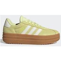 adidas Women/'s VL Court Bold Shoes, Ice Yellow/Off White/Lucid Lemon, 6 UK