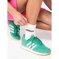 adidas Women/'s Run 60s 3.0 Shoes, Semi Court Green/Off White/Bliss Pink, 5 UK