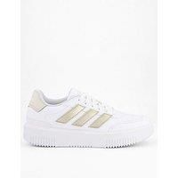 adidas Men/'s Courtblock Shoes, FTWR White/Cyber met./Orbit Grey, 4 UK
