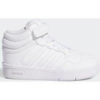 Adidas Sportswear Infant Unisex Hoops 4.0 Mid Shoes Kids - White