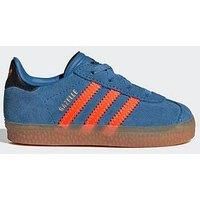 adidas Blue Multi Gazelle Boys Toddler Trainers