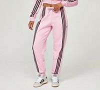 adidas Originals Womens 70s 3-Stripes Fleece Jogger - Pink - Size S