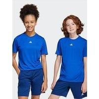 adidas Unisex Kids Train Essentials Logo Regular Fit T-Shirt Junior, Royal Blue/White, 9-10 Years