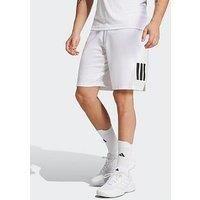 adidas Men/'s Club Tennis Climacool 3-Stripes Shorts, White, M 7 inch