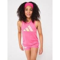 Adidas Junior Girls Train Essentials Tank - Pink Fusion