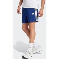 adidas Men/'s Essential Three Stripes Chelsea Base Short, Dark Blue/White, L