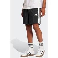 adidas Men/'s Essential Three Stripes Chelsea Base Short, Black/White, S