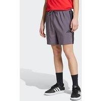 adidas Men/'s Essential Three Stripes Chelsea Base Short, Grey Strata/Black, XXL