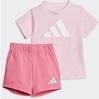 Adidas Sportswear Infant Unisex Essentials Tee Set - Pink