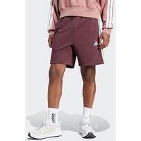 Adidas Sportswear Men'S Essential 3-Stripes French Terry Short - Red