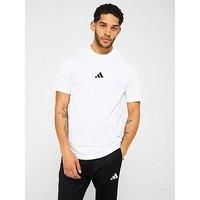 Adidas Sportswear Men'S Essentials Small Logo Single Jersey T-Shirt - White