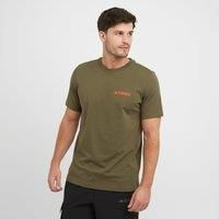 adidas Men/'s Terrex Graphic T-Shirt, Olive Strata, XL