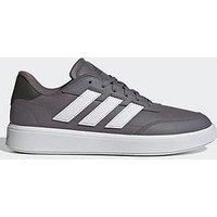 adidas Men/'s Courtblock Shoes, Trace Grey/FTWR White/Shadow Olive, 6 UK