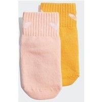 Adidas Originals Kids Unisex Anti-Slip Socks 2 Pairs - Orange