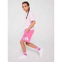 adidas Unisex Kids ESSENTIALS BIG LOGO T-SHIRT SET, clear pink/white, 13-14 Years
