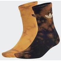 Adidas Originals Womens Acid-Washed Crew Socks 2 Pairs - Black