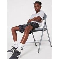 Adidas Junior Boys Train Essentials Camo Shorts - Black