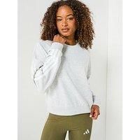 Adidas Sportswear Women'S Essentials 3-Stripes French Terry Sweatshirt - Grey