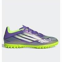 adidas Unisex F50 Club Turf Football Boots, Purple Rush/Cloud White/Lucid Lemon, 10 UK