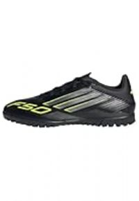 adidas Unisex F50 Club Turf Football Boots, core Black/Iron met./Lucid Lemon, 12 UK
