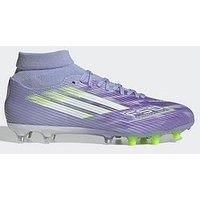 adidas Women/'s F50 SPARKFUSION League W Mid Firm Artificial Ground Football Boots, Violet Tone/Lucid Lemon/Purple Rush, 6 UK
