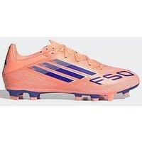 adidas Mens F50 Messi Club Adults Firm Ground Football Boots Orange/Blue 8