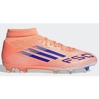 Adidas Mens F50 League Firm Ground Mid Football Boot - Orange