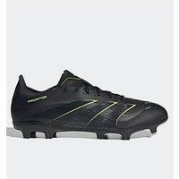 adidas Unisex Predator League Firm Ground/Multi Ground Football Boots, Core Black/Carbon/Lucid Lemon, 8.5 UK