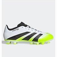 adidas Unisex Predator Club Firm Multi Ground Football Boots, Cloud White/Core Black/Lucid Lemon, 12 UK
