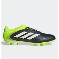 adidas Unisex COPA Pure III Club Firm Multi Ground Football Boots, Core Black/Cloud White/Lucid Lemon, 6 UK