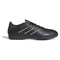 adidas Unisex COPA Pure III Club Turf Football Boots Shoes, core Black/DGH Solid Grey/Lucid Lemon, 8 UK