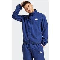 Adidas Sportswear Men'S Essential Small Logo Windbreaker - Blue
