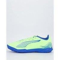 PUMA Unisex Ultra 5 Play TT Soccer Shoe, Fizzy Apple White-BLUEMAZING, 8.5 UK