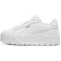 PUMA Women/'s Karmen II L Sneaker, White White Silver, 7 UK