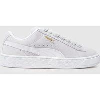 PUMA suede xl trainers in light grey
