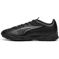 PUMA Unisex Ultra 5 Play TT Soccer Shoe, Black White, 11 UK
