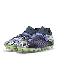 PUMA Unisex Future 7 PRO FG/AG Soccer Shoe, Gray Skies White-Fizzy Apple, 9.5 UK