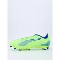 PUMA Unisex Ultra 5 Play FG/AG Soccer Shoe, Fizzy Apple White-BLUEMAZING, 8 UK