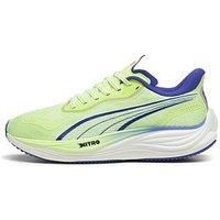 Puma Velocity Nitro 3 Mens Running Shoes Green Cushioned Comfort Sports Trainers