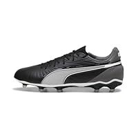 PUMA Unisex King Match FG/AG Soccer Shoe, Black White-Cool Dark Gray, 8 UK