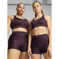 PUMA 4KEEPS Women/'s Running Bra, Midnight Plum Purple, XS