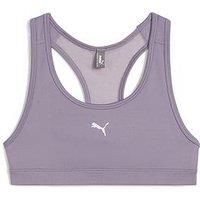Puma Women/'s Polyester Blend Sports Bra, Pale Plum-small Cat, XS