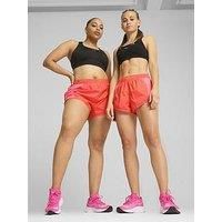 Puma Favourite Velocity Womens Running Shorts Pink 3 Inch Reflective Run Jogging