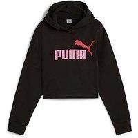 PUMA ESS Logo Cropped Hoodie G