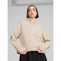 Puma Women'S Classics Winterized Half-Zip - Off White