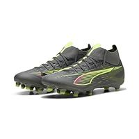 PUMA Unisex Ultra 5 Match+ FG Soccer Shoe, Matte Aged Silver-Yellow Alert Aged Silver, 6 UK